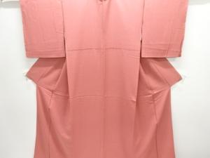 織柄色無地着物